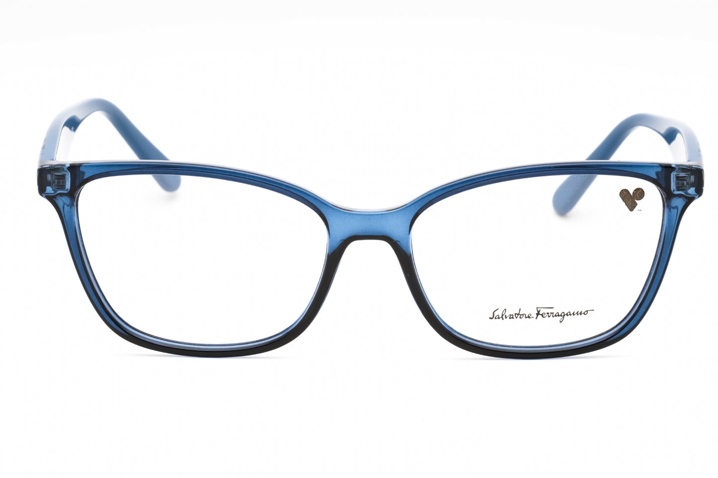 Salvatore Ferragamo 2918 432 Eyeglasses Transparent Blue Size : 55