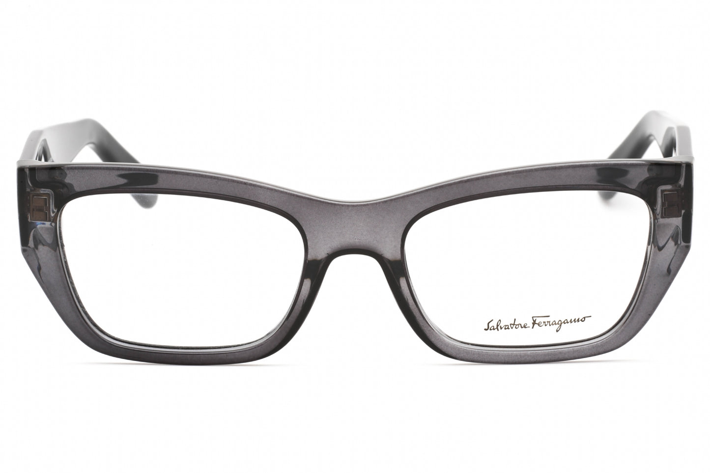 Salvatore Ferragamo 2922 23 Eyeglasses Transparent Dark Grey Size : 53