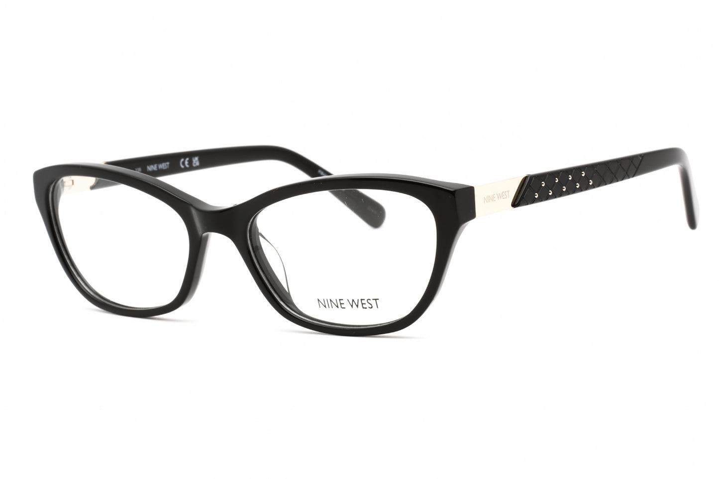 Nine West 5203 01 Eyeglasses Solid Black Size : 54