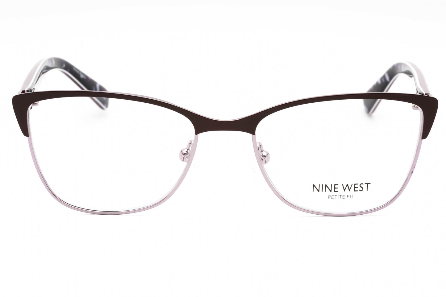 Nine West 8011 505 Eyeglasses Satin Solid Plum Size : 49