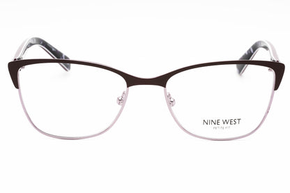 Nine West 8011 505 Eyeglasses Satin Solid Plum Size : 49
