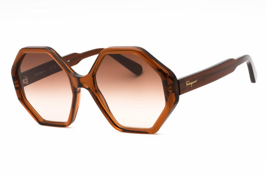Salvatore Ferragamo 1070s 210 Sunglasses Crystal Brown Size : 55