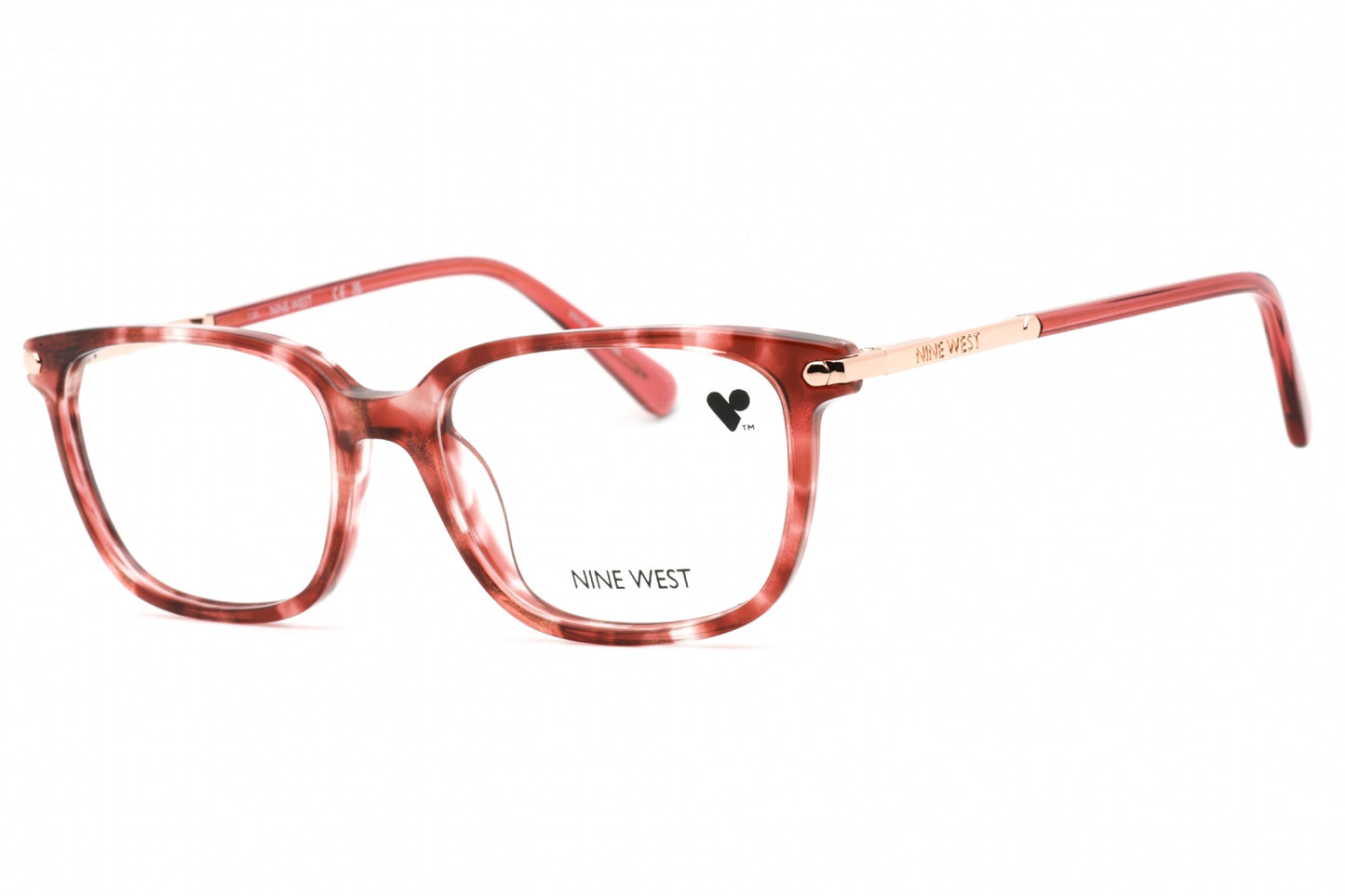 Nine West 5207 287 Eyeglasses Iridescent Burgundy Tortoise Size : 51