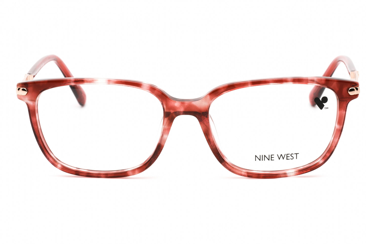 Nine West 5207 287 Eyeglasses Iridescent Burgundy Tortoise Size : 51