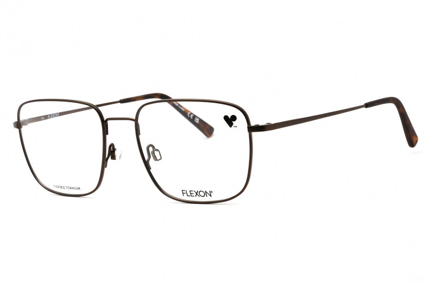 Flexon Flexon H6064 210 Eyeglasses Coffee Size : 55