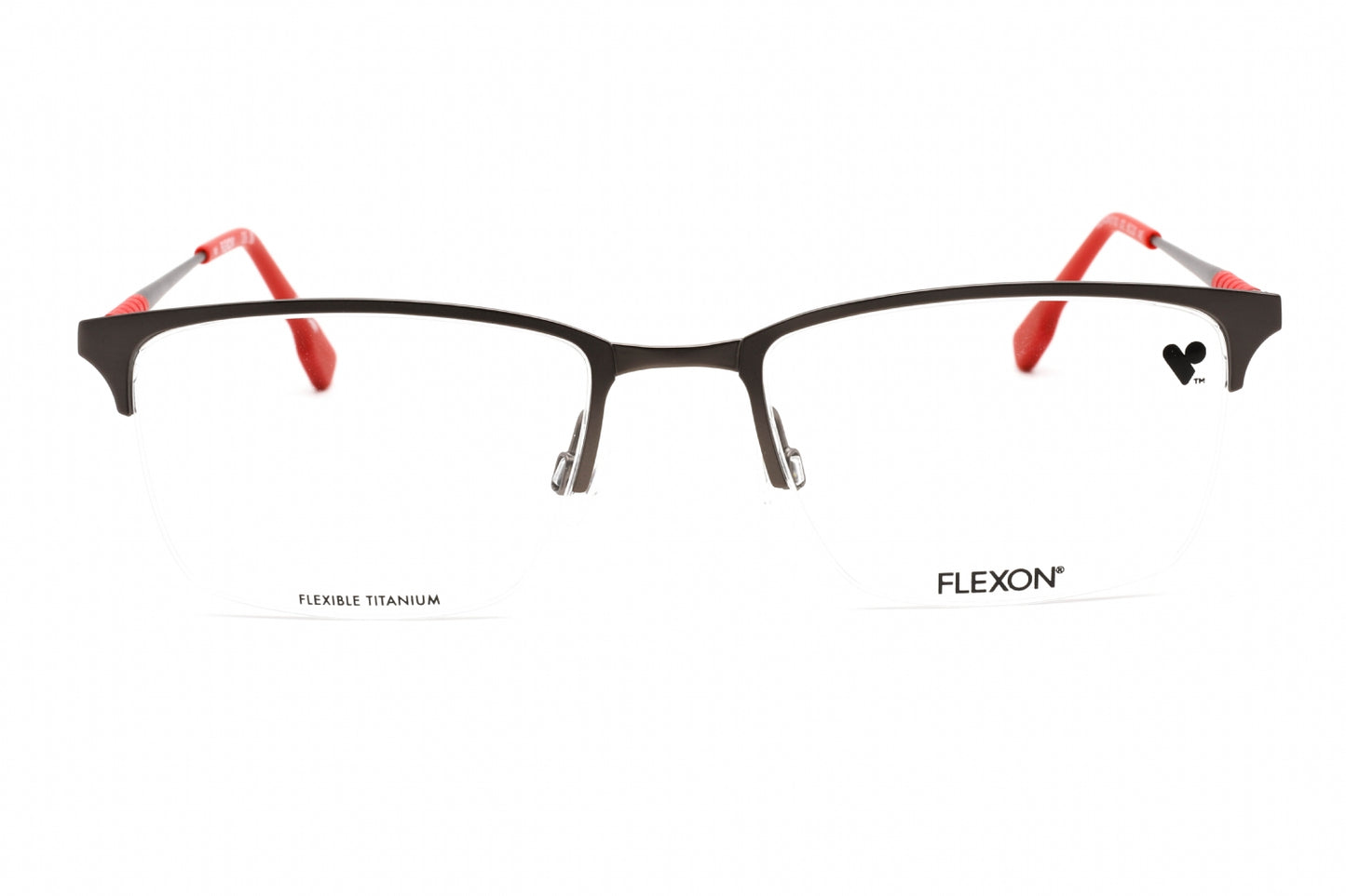 Flexon Flexon E1130 72 Eyeglasses Matte Gunmetal Size : 55