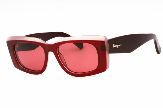 Salvatore Ferragamo 1079s 614 Sunglasses Burgundy Size : 54