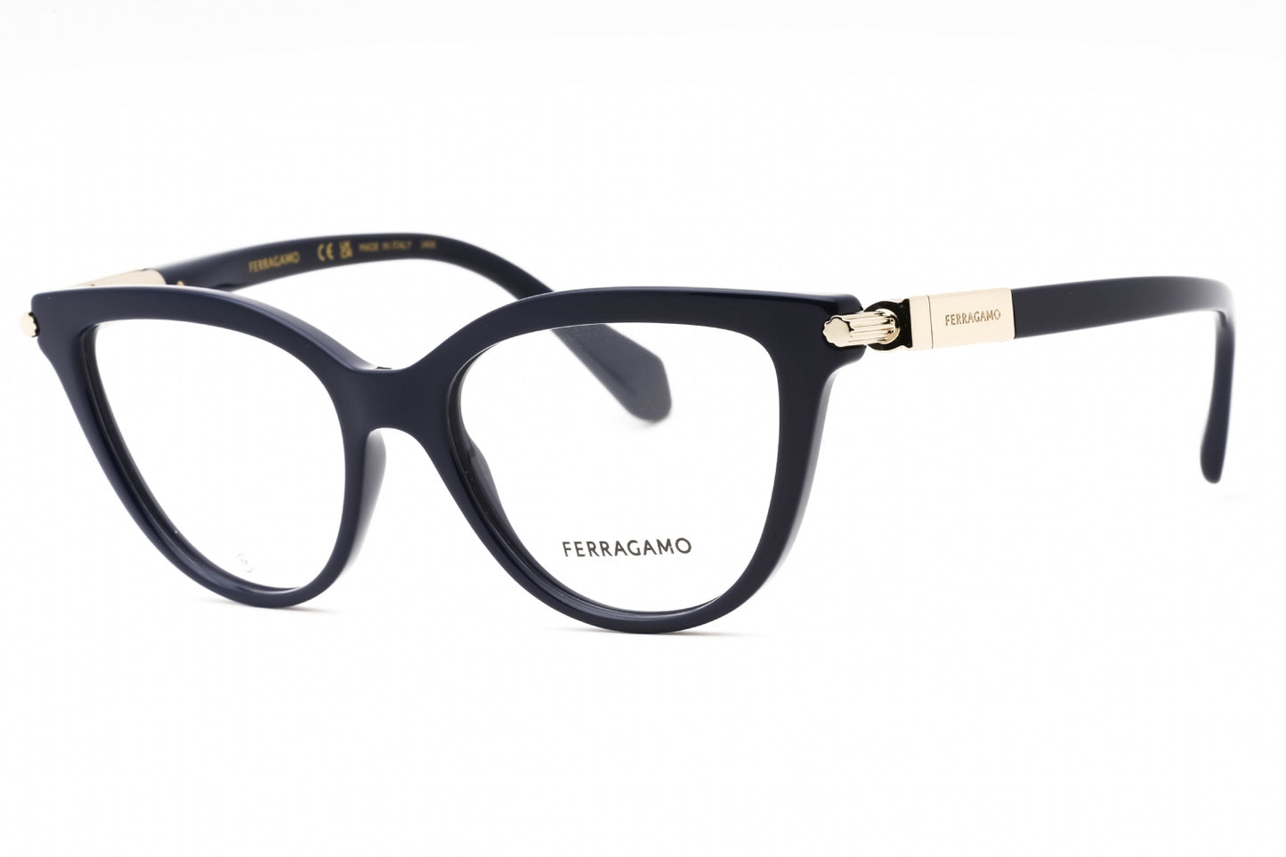 Salvatore Ferragamo 2974 414 Eyeglasses Blue Navy Size : 52