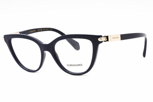 Salvatore Ferragamo 2974 414 Eyeglasses Blue Navy Size : 52