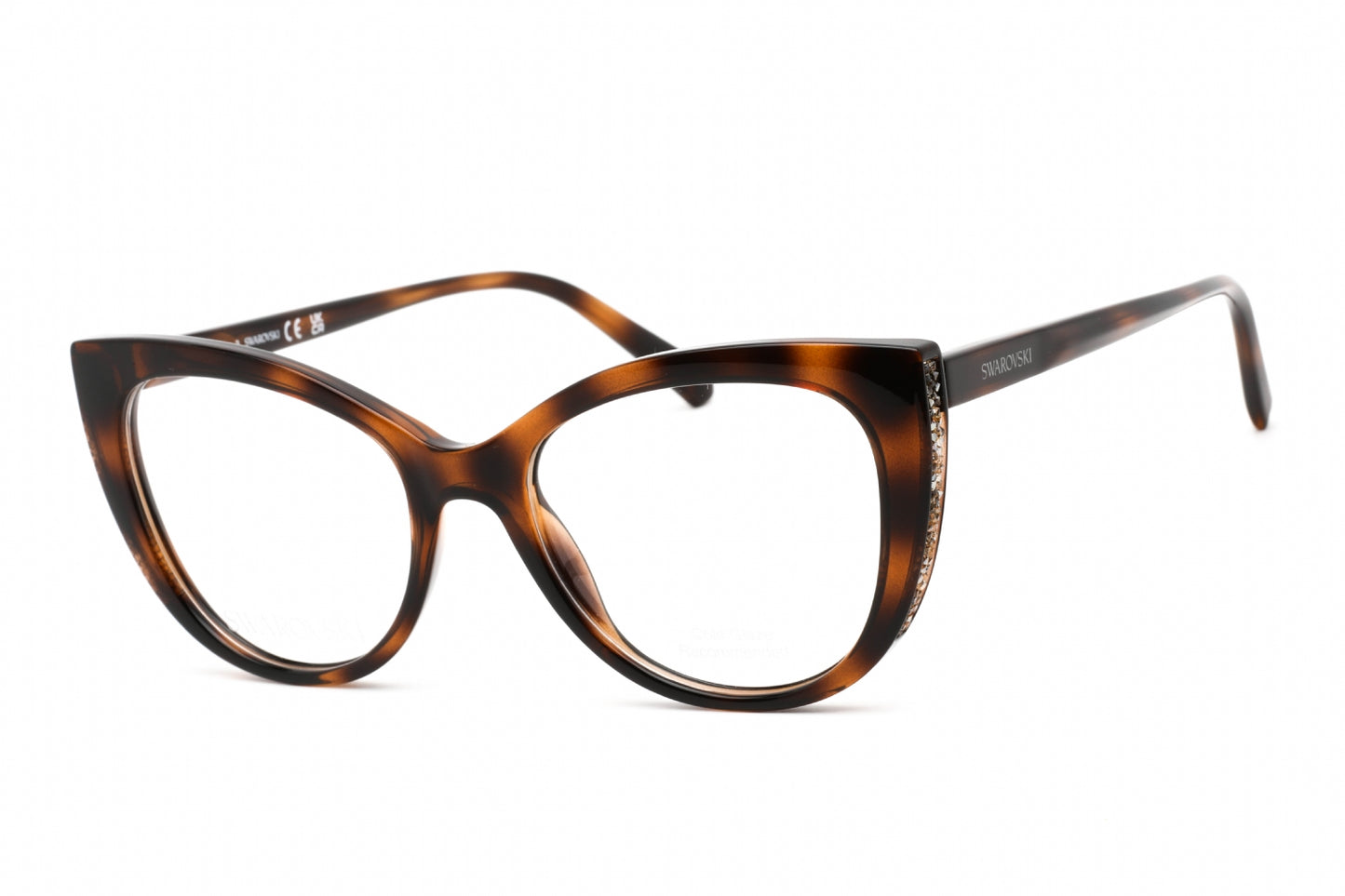 Swarovski 5291 52 Eyeglasses Dark Havana Size : 53