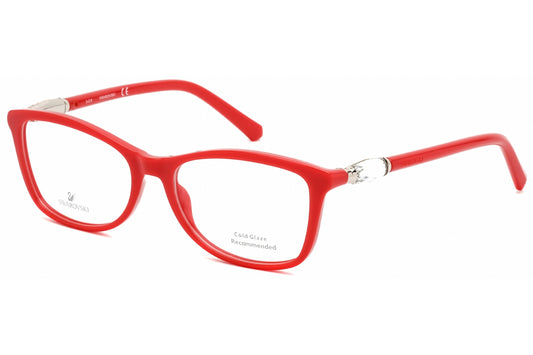 Swarovski 5336 66 Eyeglasses Shiny Red Size : 53