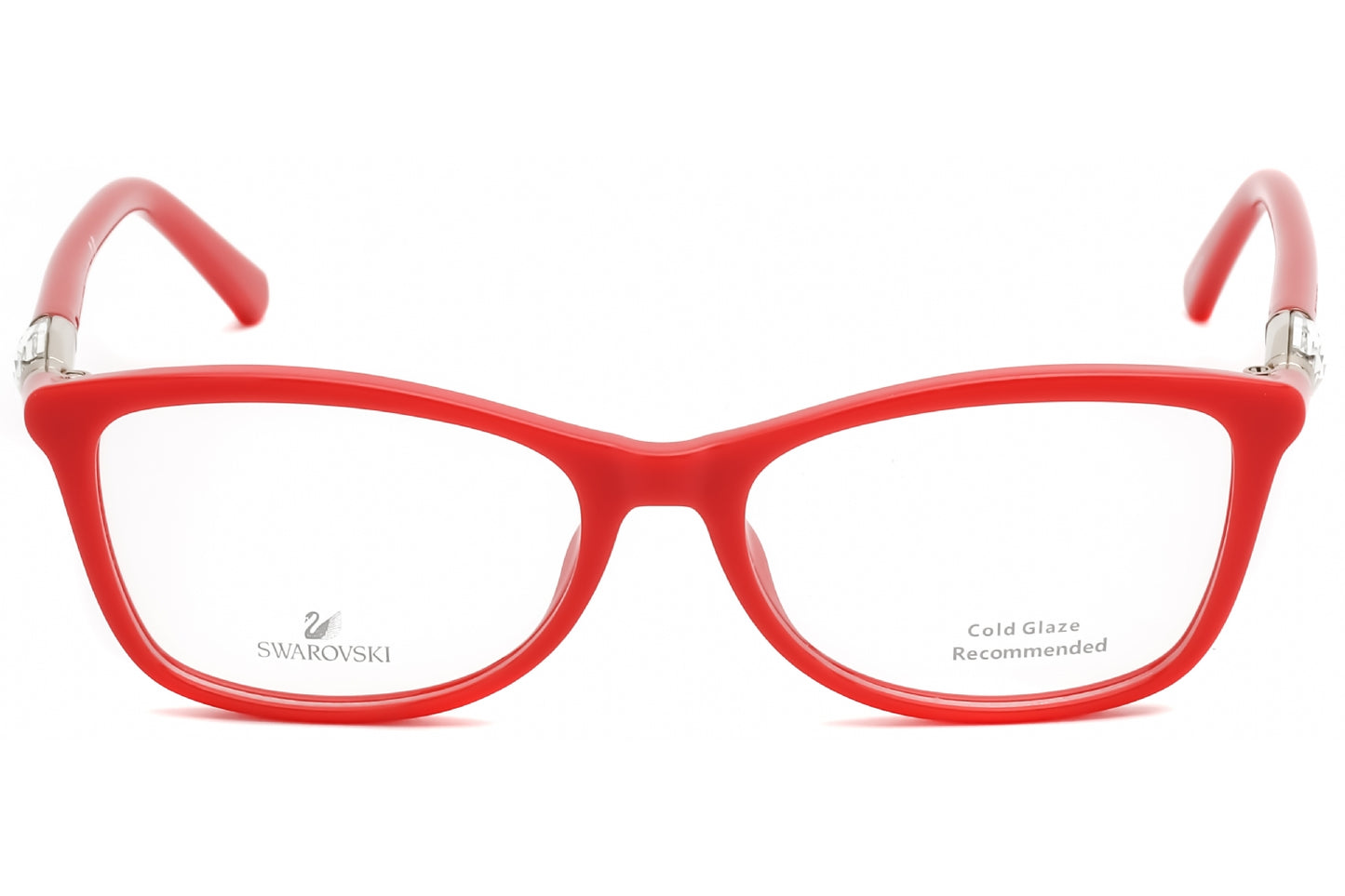 Swarovski 5336 66 Eyeglasses Shiny Red Size : 53