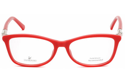 Swarovski 5336 66 Eyeglasses Shiny Red Size : 53