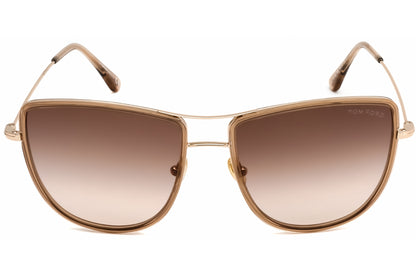 Tom Ford 0759 28f Sunglasses Shiny Rose Gold Size : 59