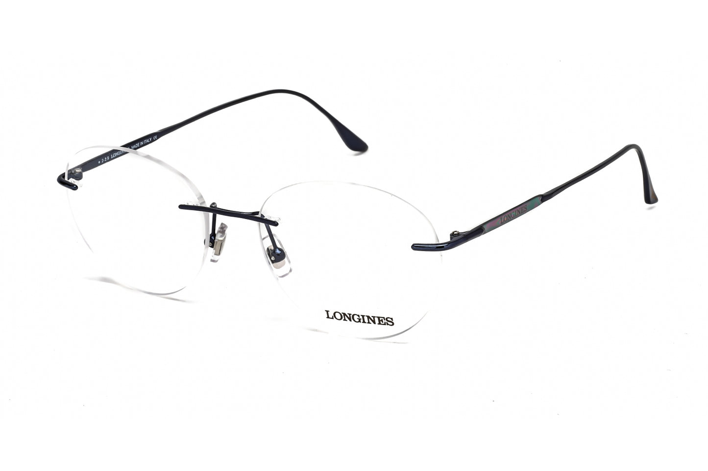 Longines Lg5002-H 90 Eyeglasses Shiny Blue Size : 53