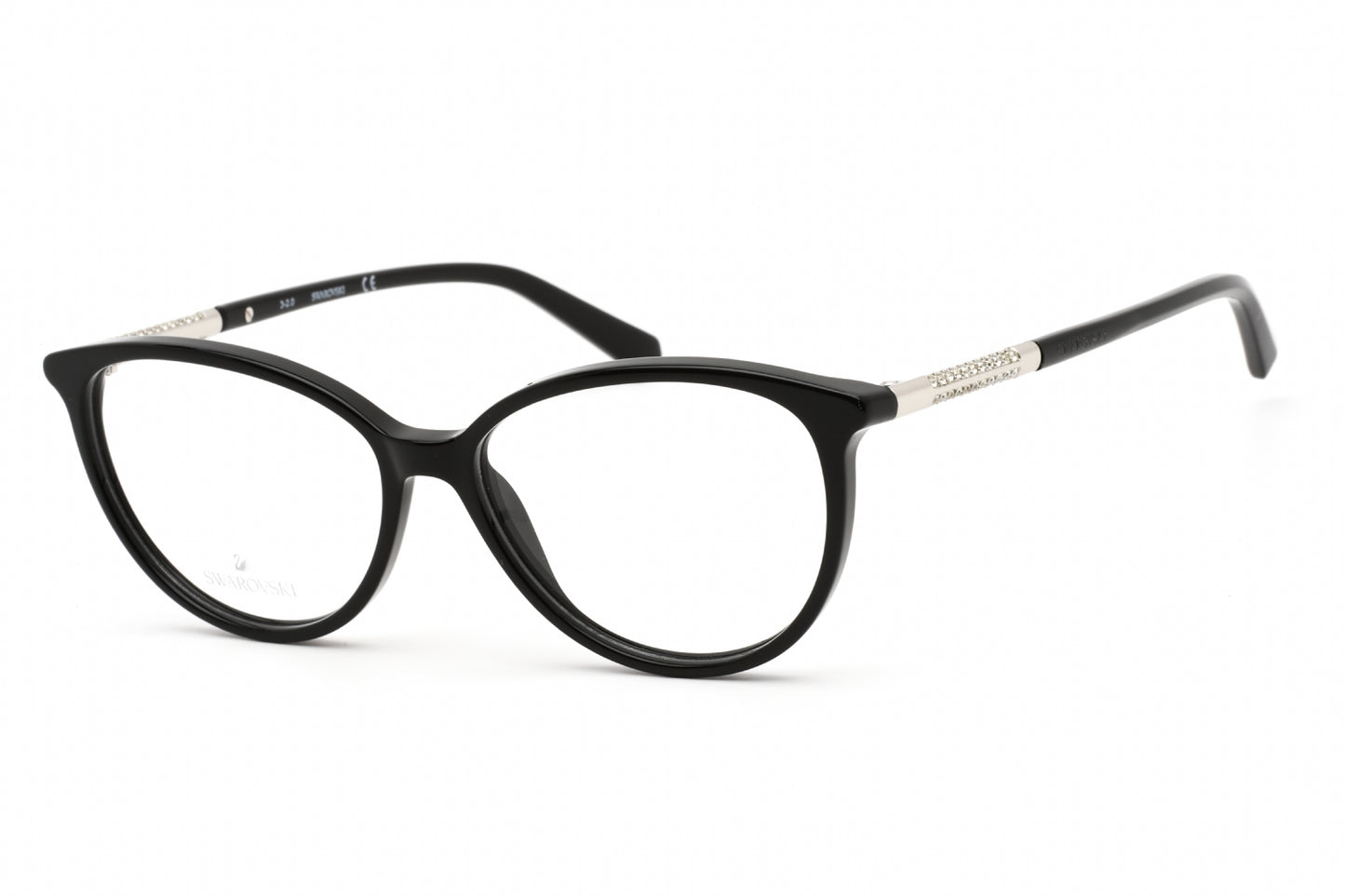 Swarovski 5385 01 Eyeglasses Shiny Black Size : 54