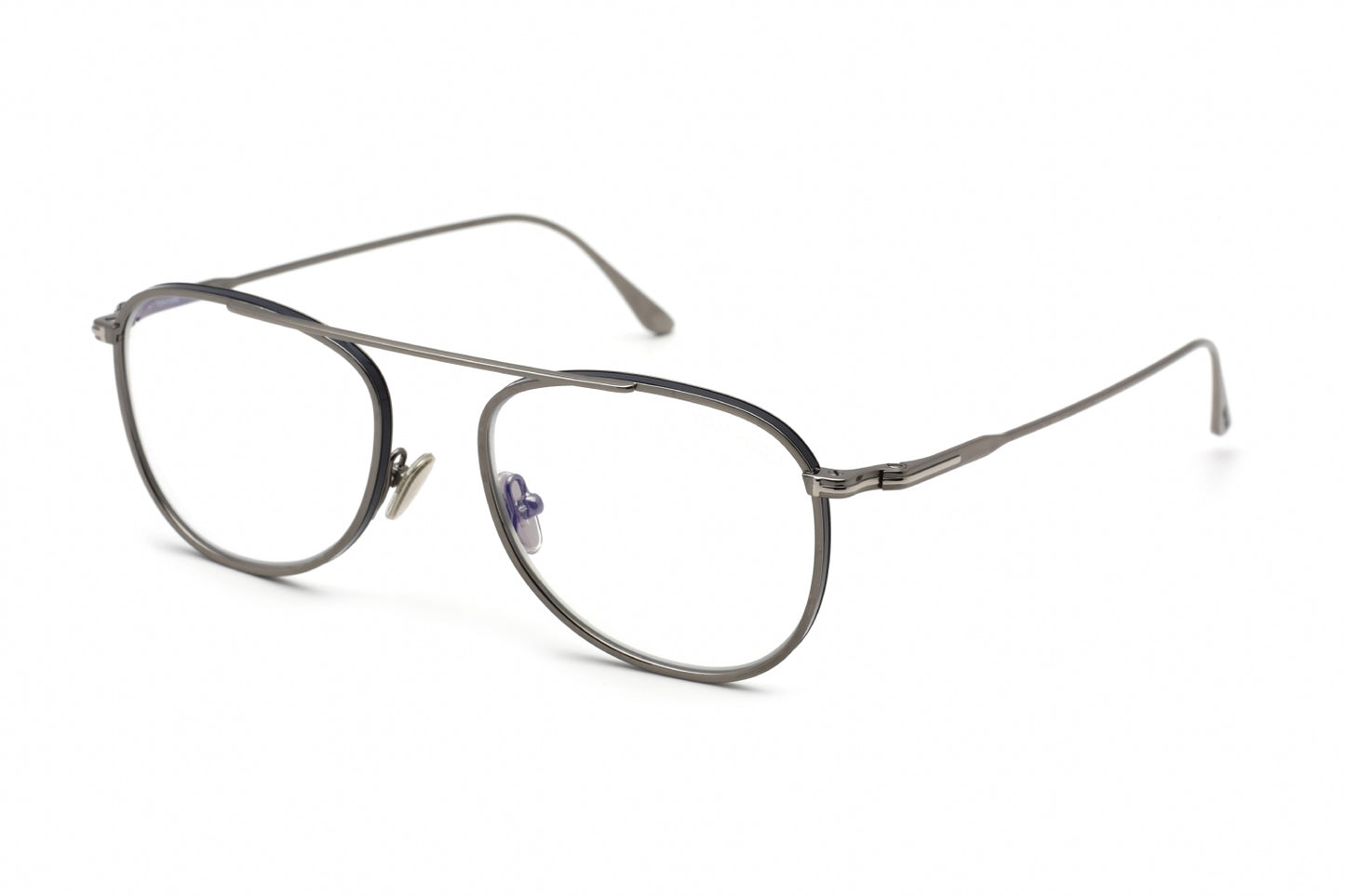 Tom Ford 5691-B 12 Eyeglasses Shiny Dark Ruthenium Size : 52