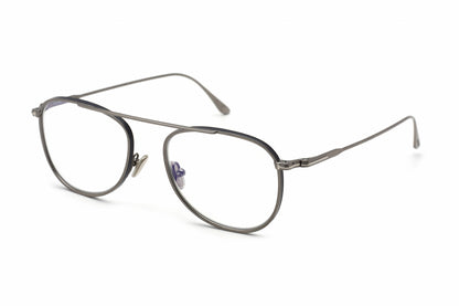 Tom Ford 5691-B 12 Eyeglasses Shiny Dark Ruthenium Size : 52