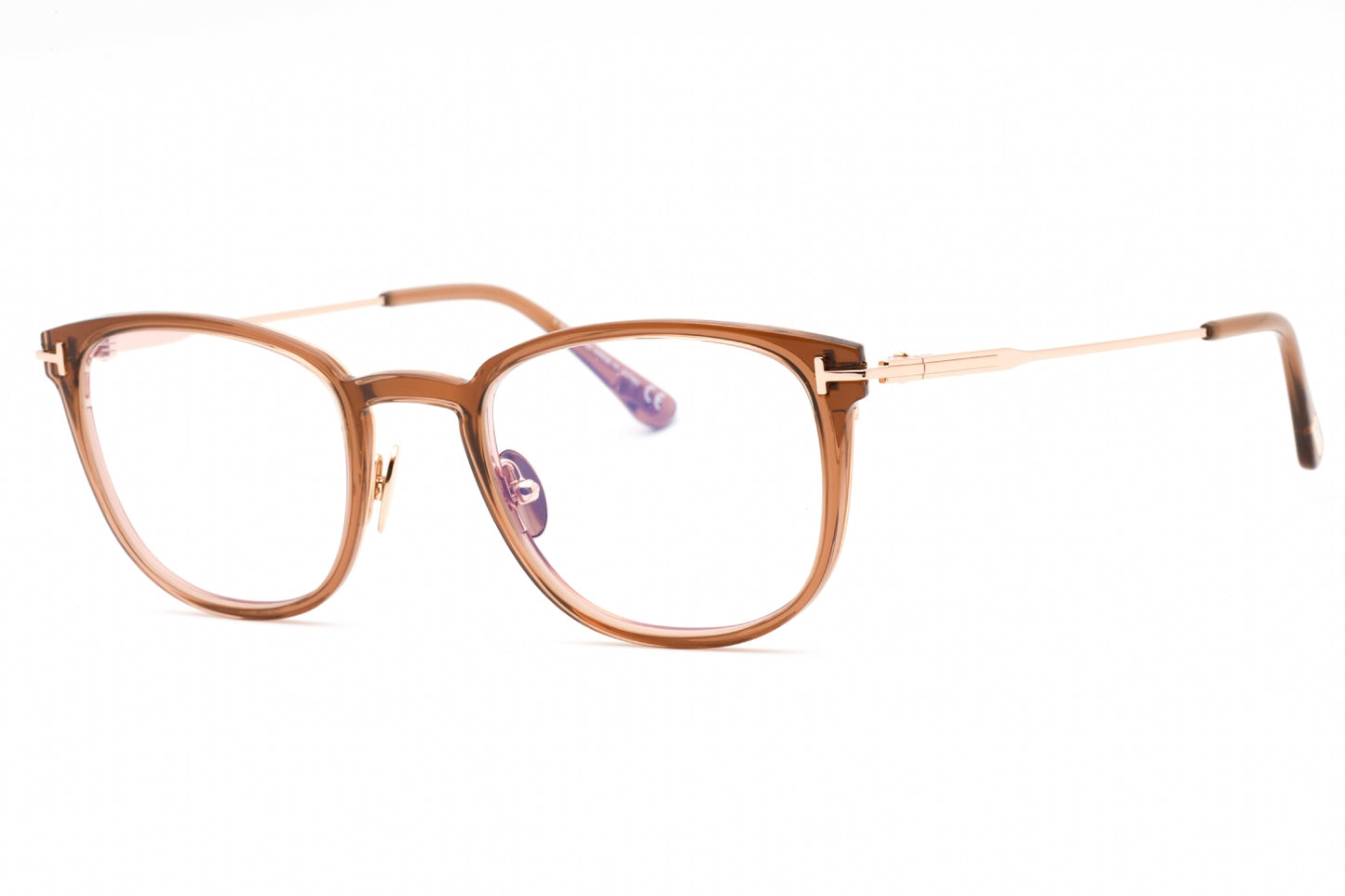 Tom Ford 5694-B 28 Sunglasses Shiny Rose Gold Size : 52