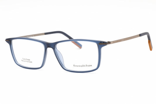 Ermenegildo Zegna 5204 90 Eyeglasses Shiny Blue Size : 58