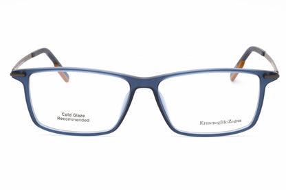 Ermenegildo Zegna 5204 90 Eyeglasses Shiny Blue Size : 58