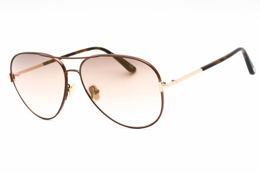 Tom Ford 0823 48g Sunglasses Shiny Dark Brown Size : 61