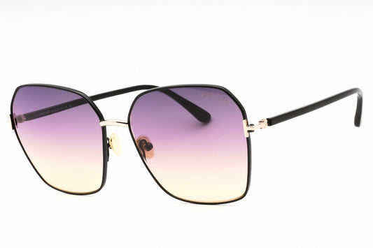 Tom Ford 0839 1b Sunglasses Shiny Black Size : 62