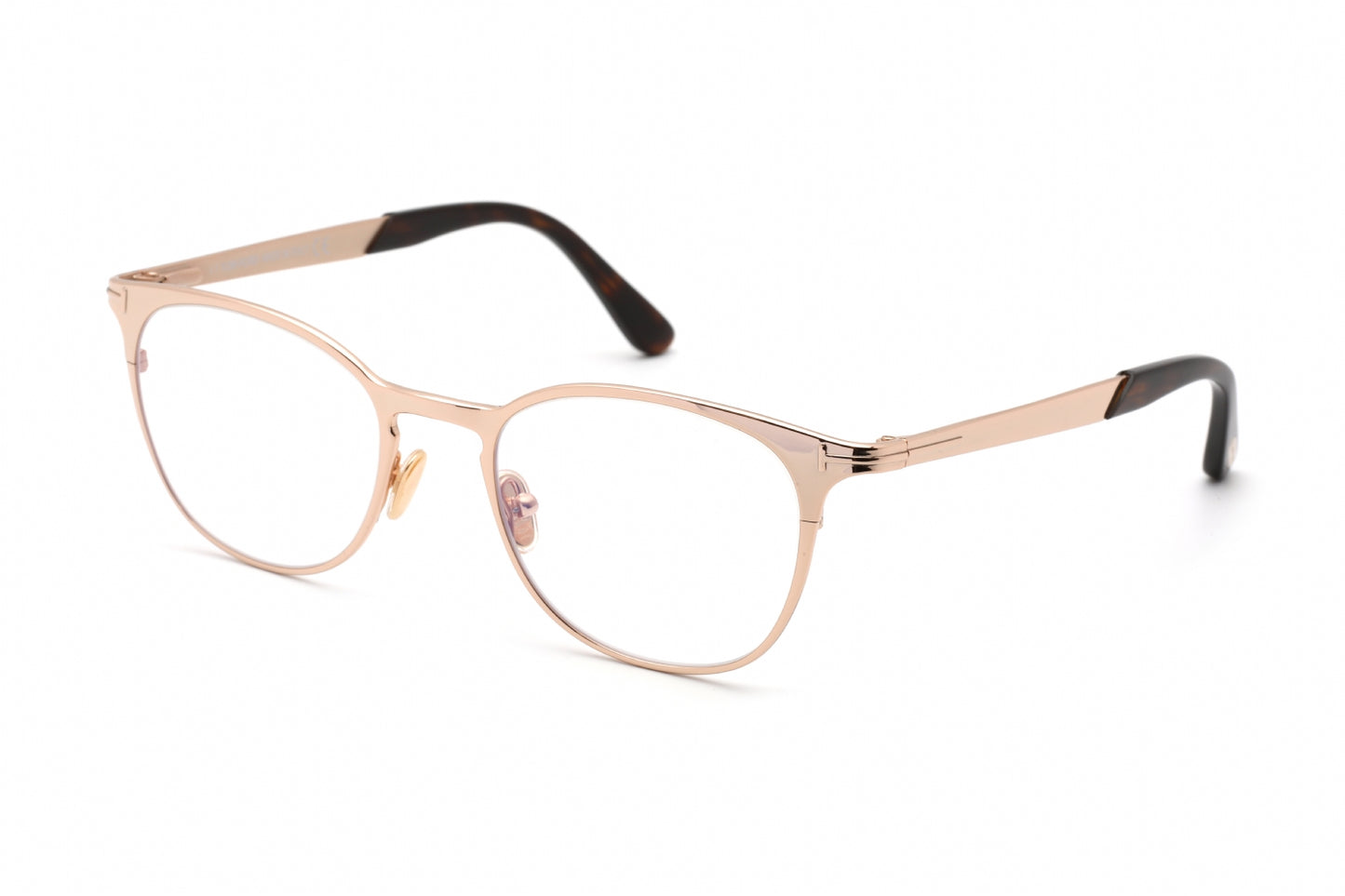Tom Ford 5732-B 28 Eyeglasses Shiny Rose Gold Size : 50