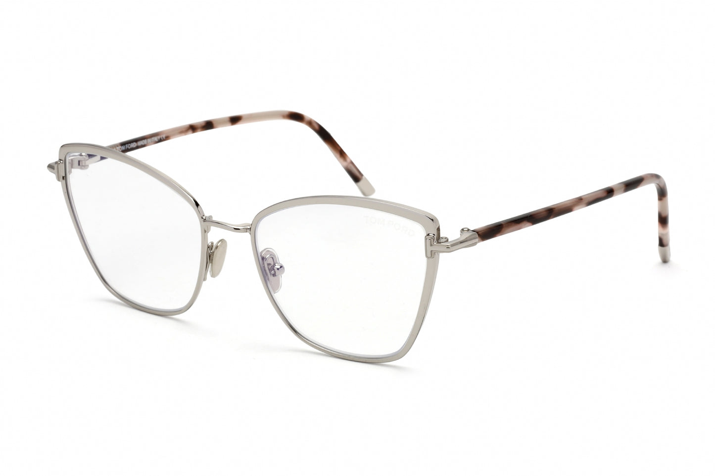 Tom Ford 5740-B 16 Eyeglasses Shiny Palladium Size : 54