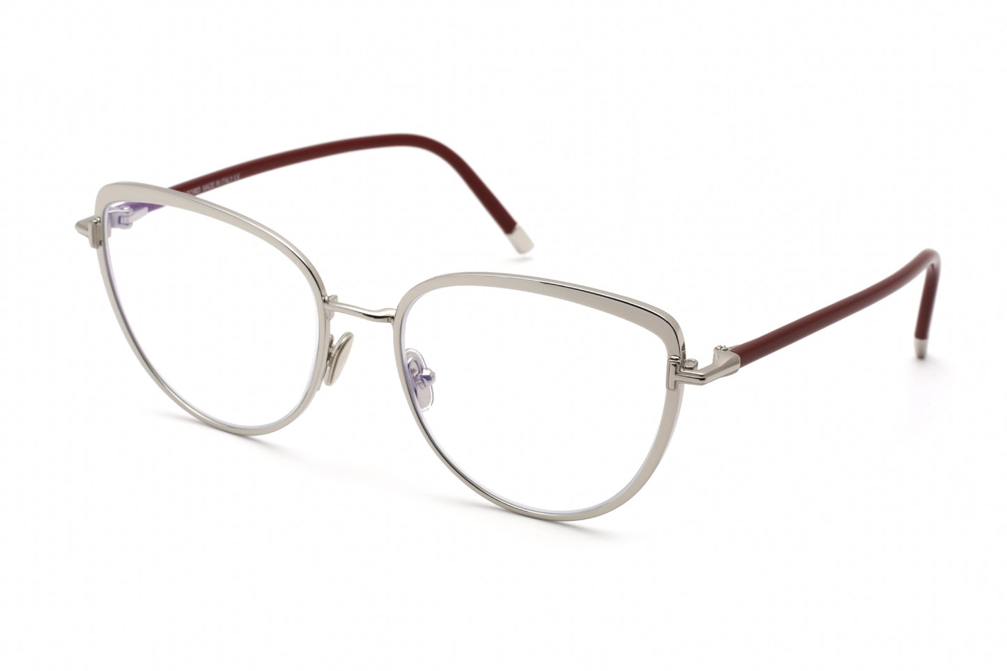 Tom Ford 5741-B 16 Eyeglasses Shiny Palladium Size : 55
