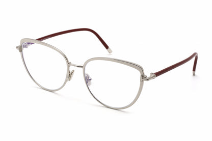 Tom Ford 5741-B 16 Eyeglasses Shiny Palladium Size : 55