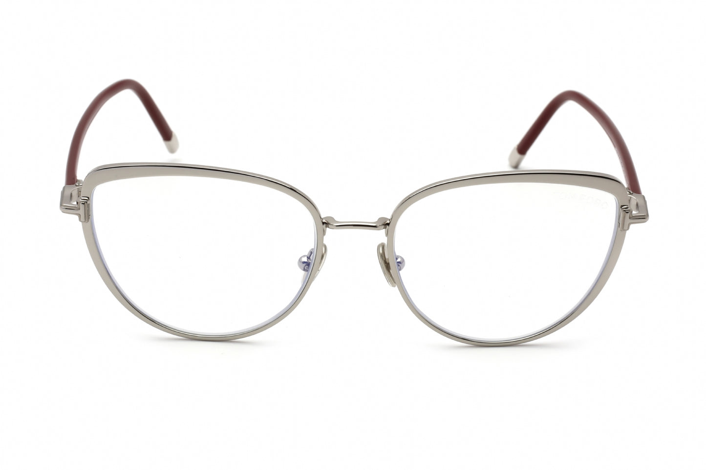 Tom Ford 5741-B 16 Eyeglasses Shiny Palladium Size : 55