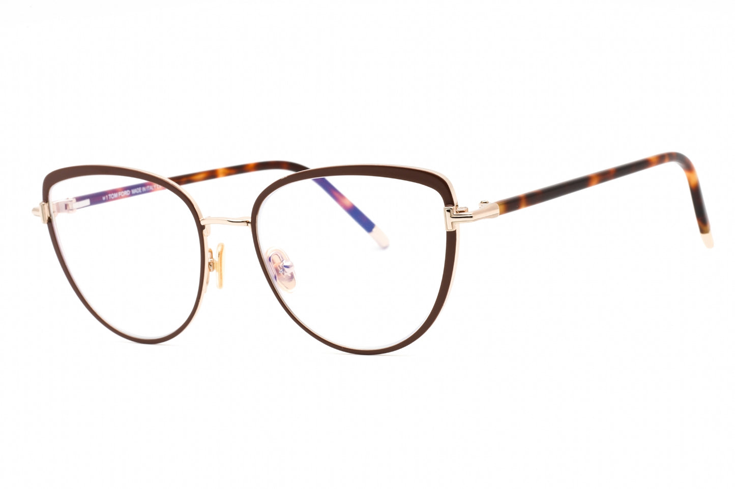 Tom Ford 5741-B 48 Sunglasses Shiny Dark Brown Size : 55