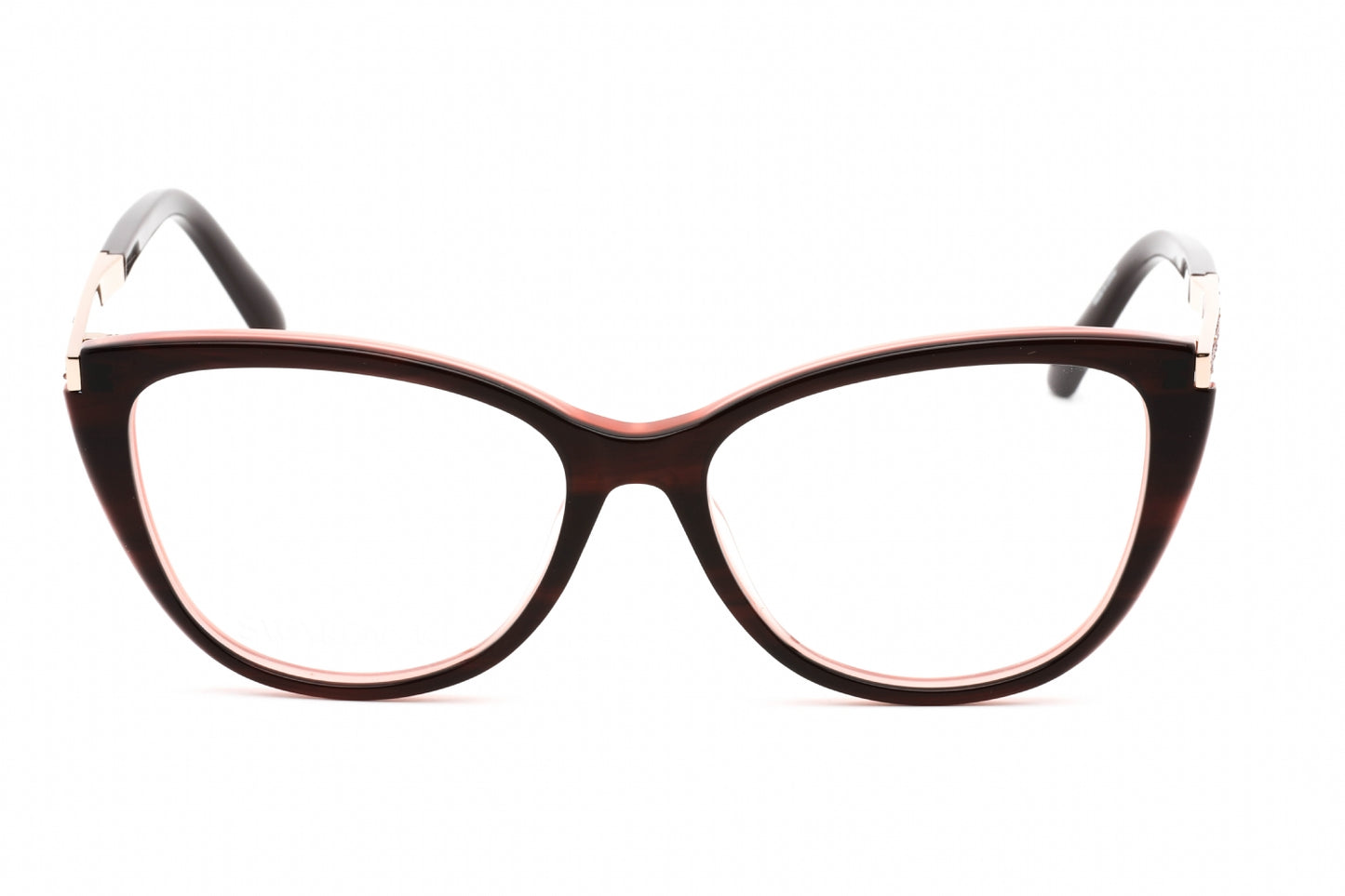 Swarovski 5414 69 Eyeglasses Shiny Bordeaux Size : 53