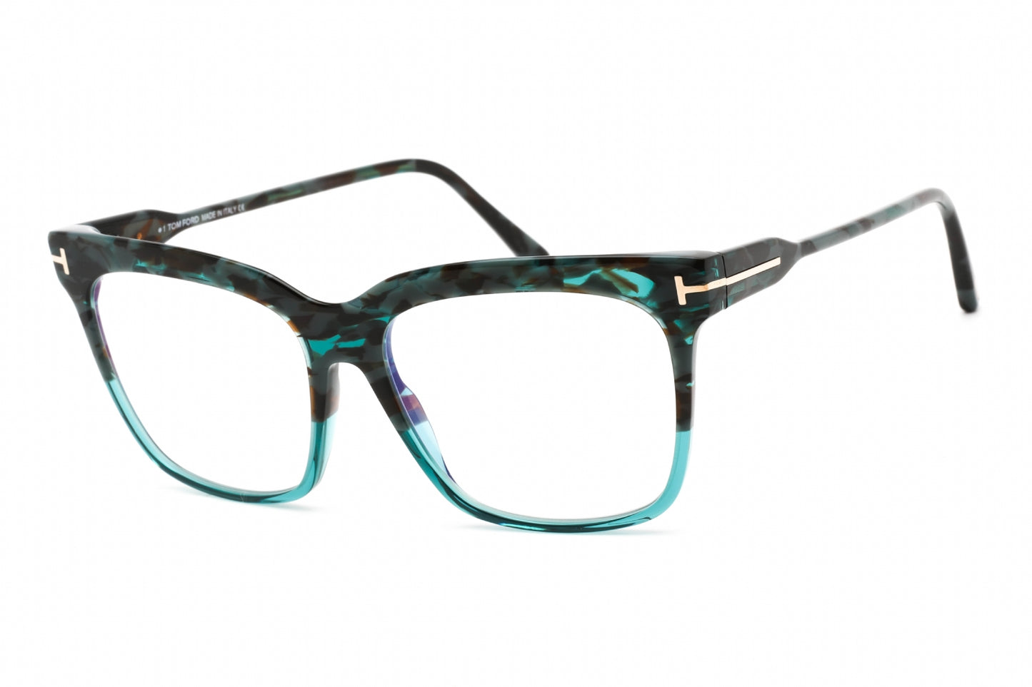 Tom Ford 5768-B 56 Eyeglasses Shiny Teal Size : 54