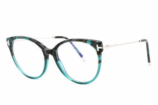 Tom Ford 5770-B 56 Sunglasses Teal Havana Size : 54