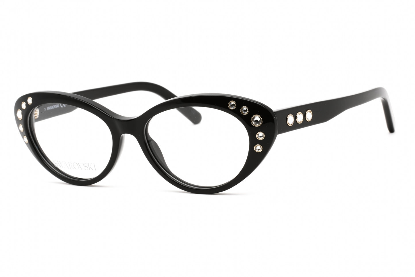 Swarovski 5429 01 Eyeglasses Shiny Black Size : 53