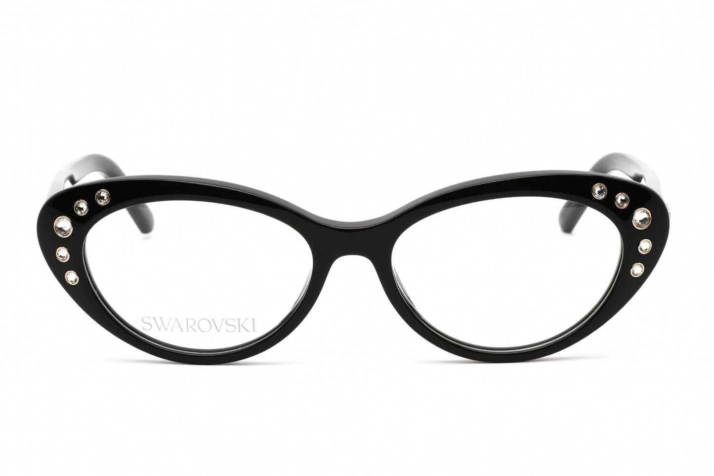 Swarovski 5429 01 Eyeglasses Shiny Black Size : 53