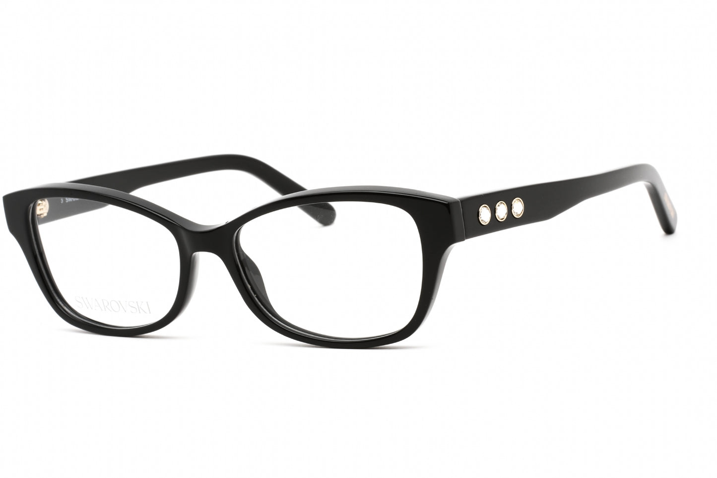 Swarovski 5430 01 Eyeglasses Shiny Black Size : 53