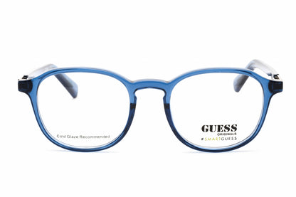 Guess 8251 90 Eyeglasses Shiny Blue Size : 48