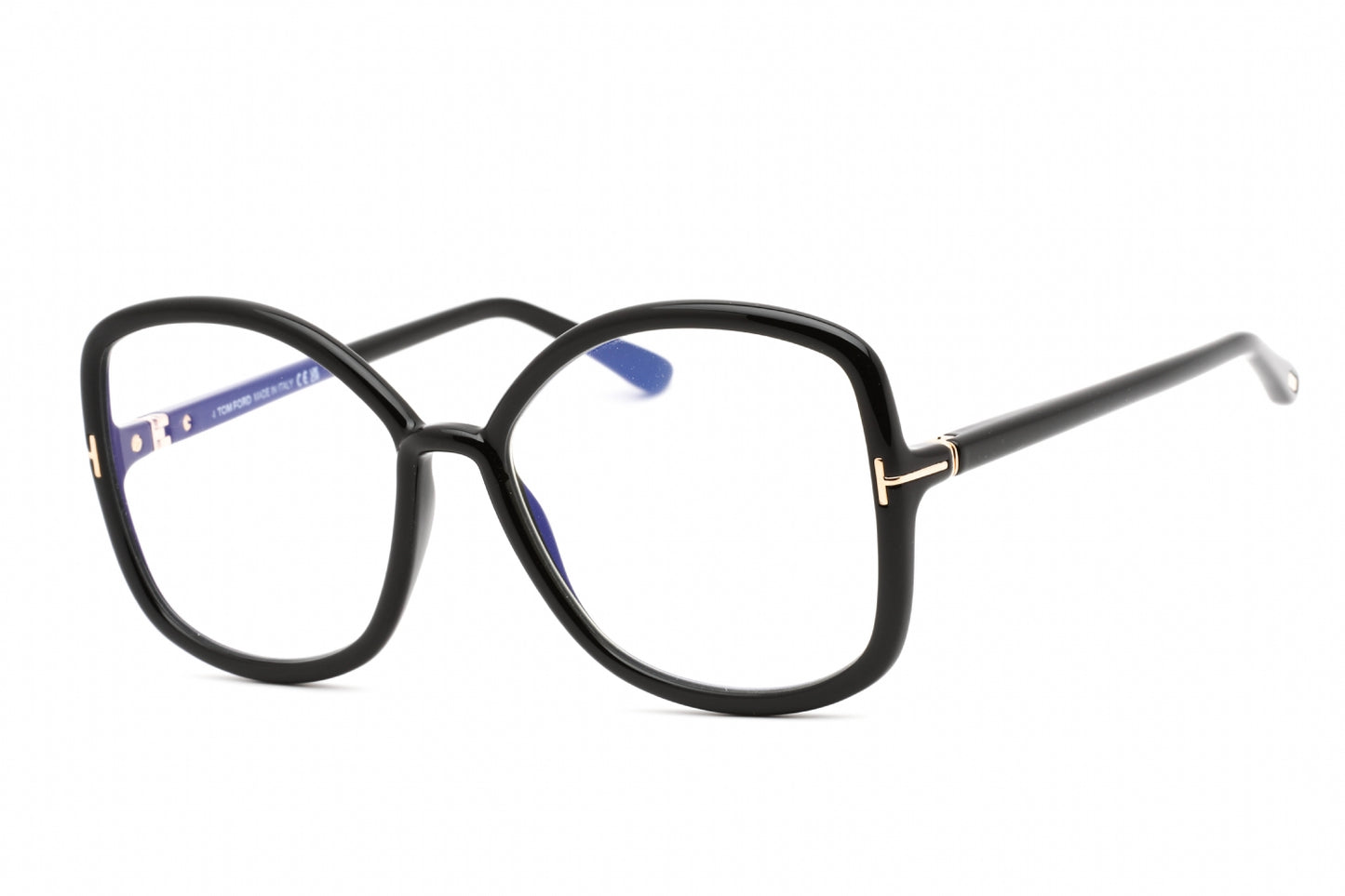 Tom Ford 5845-B 01 Eyeglasses Shiny Black Size : 56