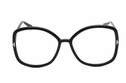 Tom Ford 5845-B 01 Eyeglasses Shiny Black Size : 56
