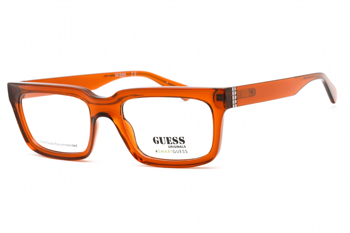 Guess 8253 45 Eyeglasses Shiny Light Brown Size : 53