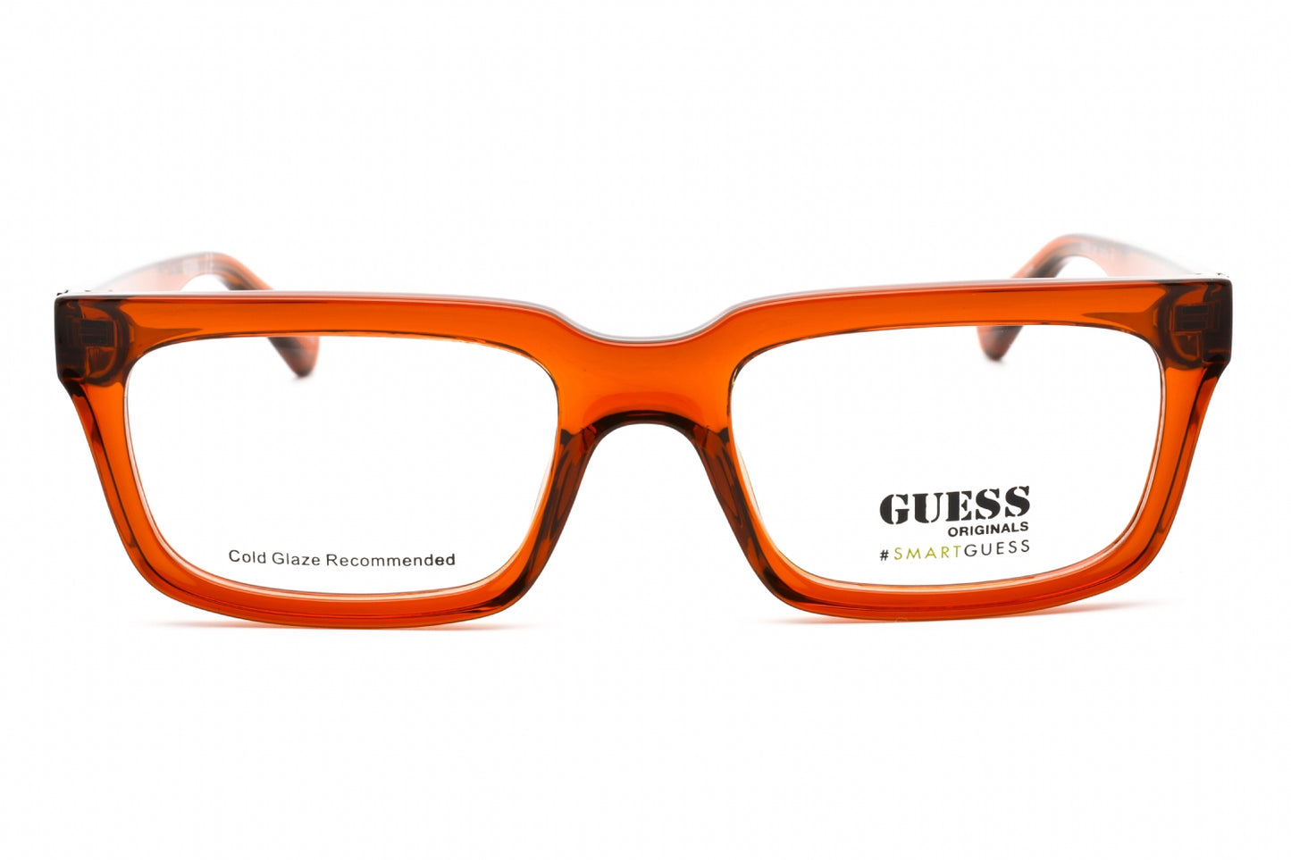 Guess 8253 45 Eyeglasses Shiny Light Brown Size : 53