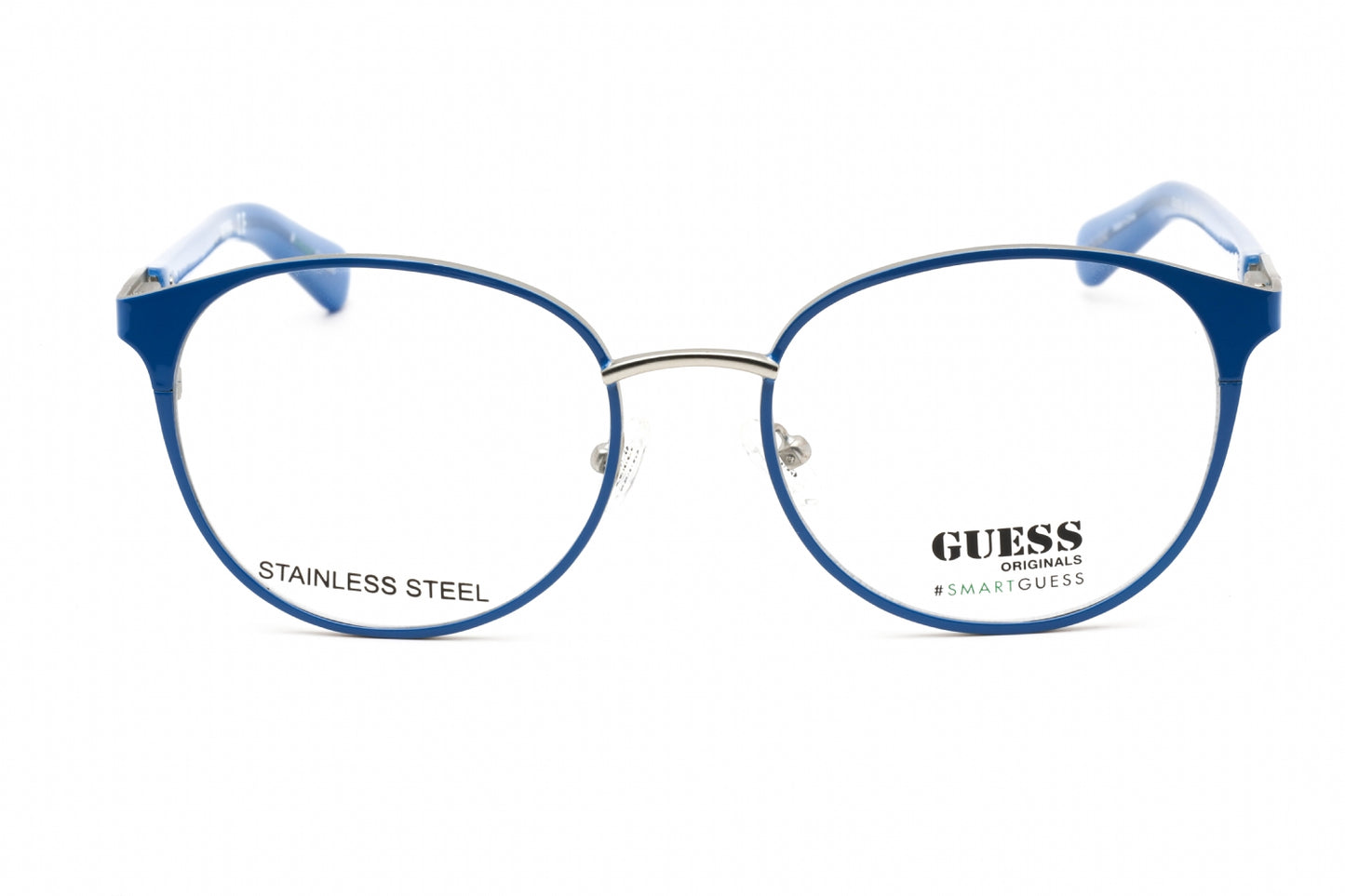Guess 8254 92 Eyeglasses Blue Silver Size : 54