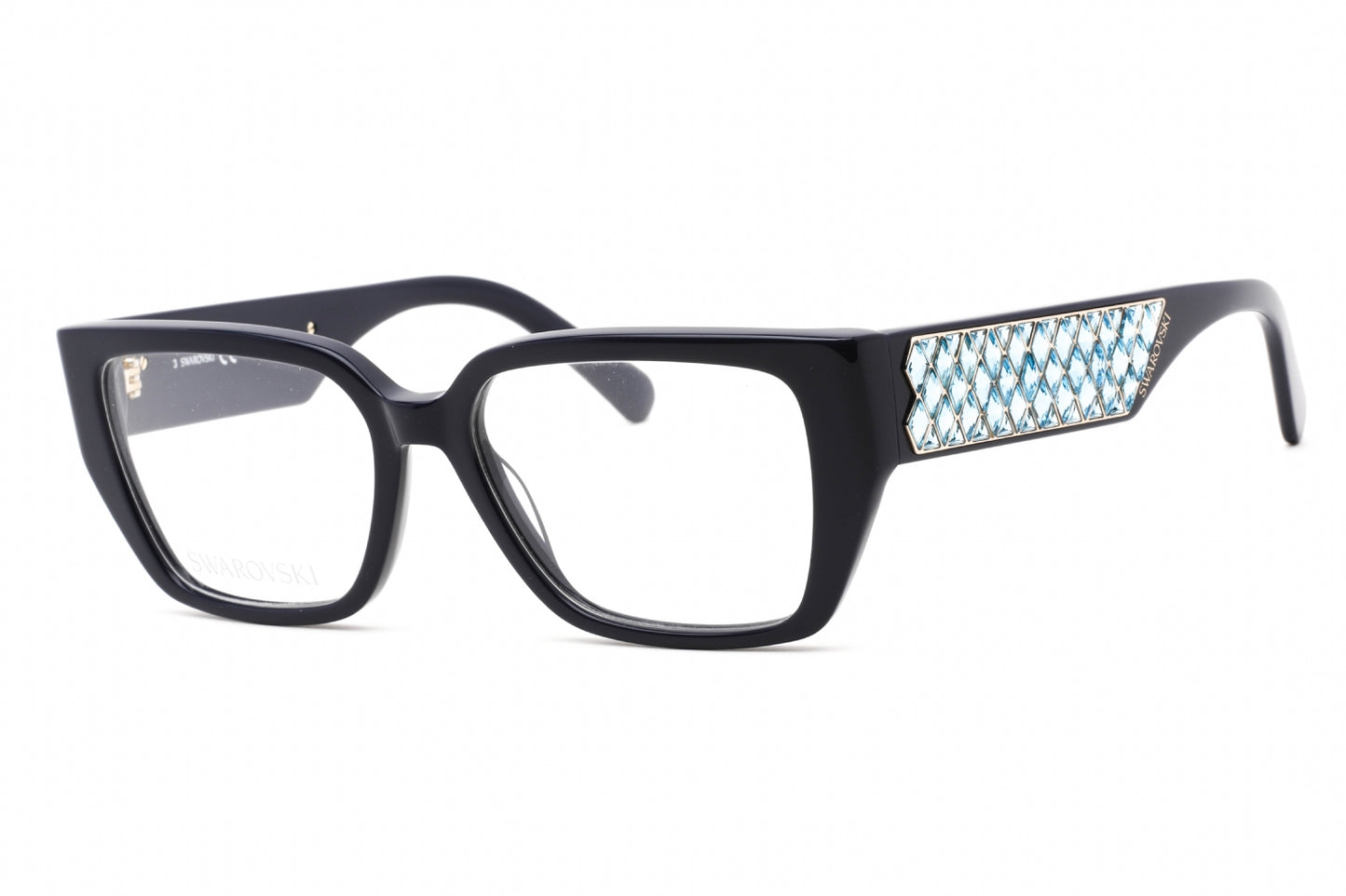 Swarovski 5446 90 Eyeglasses Shiny Blue Size : 54