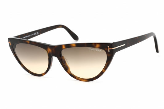 Tom Ford 0990 52b Sunglasses Shiny Dark Havana Size : 56