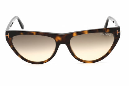 Tom Ford 0990 52b Sunglasses Shiny Dark Havana Size : 56