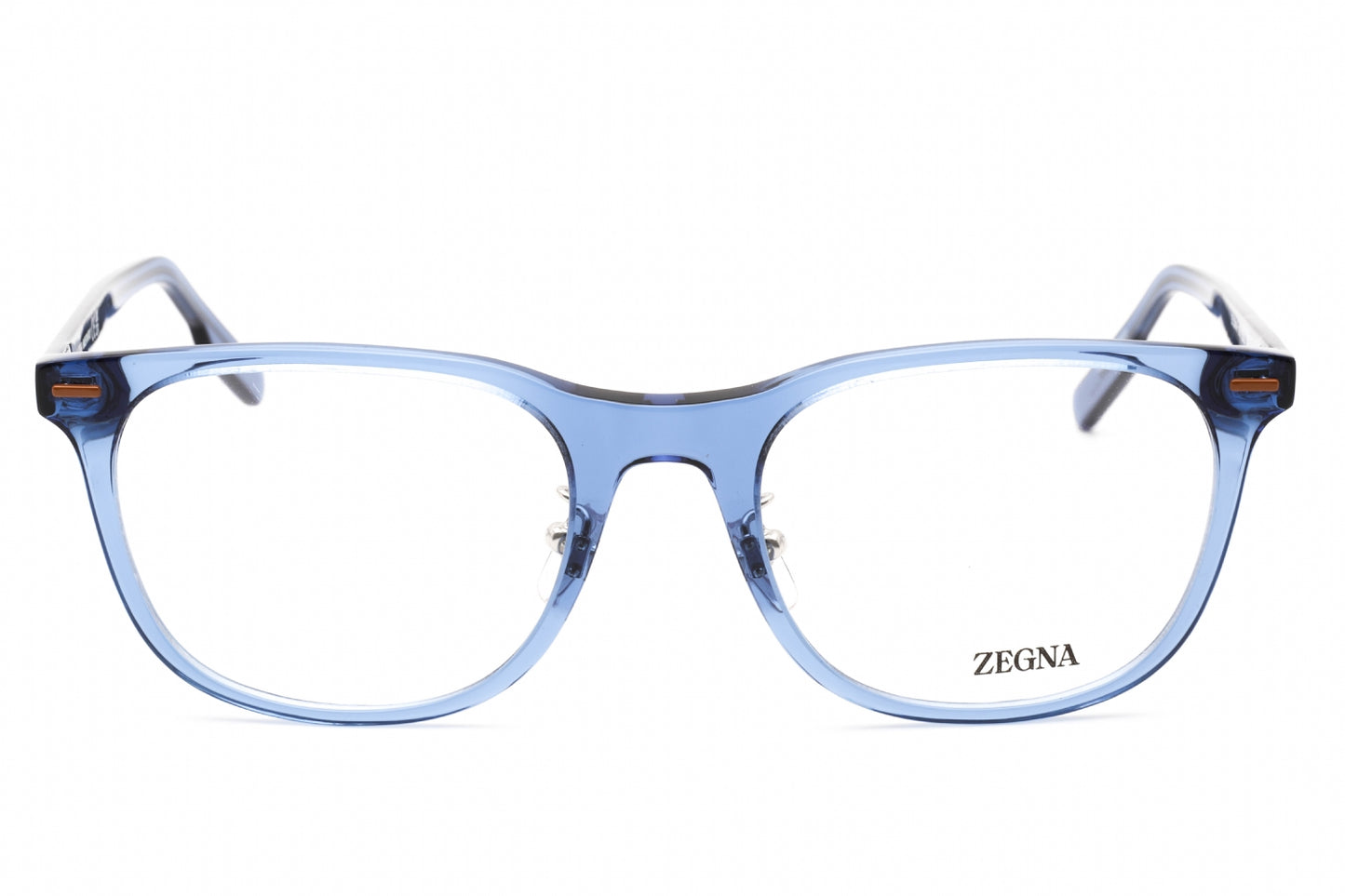 Ermenegildo Zegna 5248-H 90 Eyeglasses Shiny Blue Size : 53