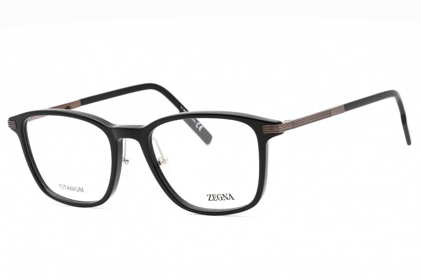 Ermenegildo Zegna 5251-H 01 Eyeglasses Shiny Black Size : 53